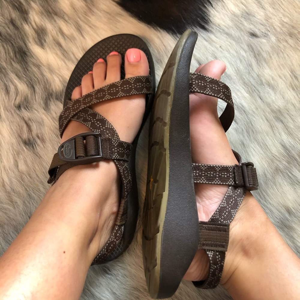 Chaco Brown Strappy Sandals